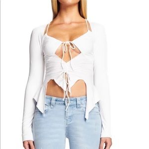 I.am.Gia. White svana long sleeve size XSMALL worn once in amazing condition